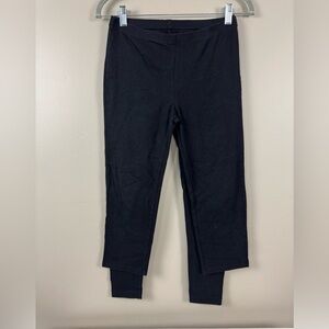 Loft bundle set of two black leggings one cropped one regular length size med